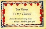 A Valentine's Day card to Louise, February, 1918. 